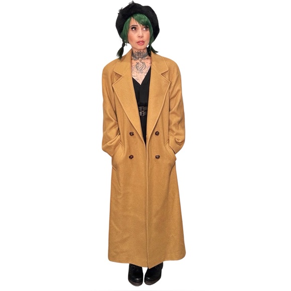 Vintage wool trench coat - Picture 1 of 8